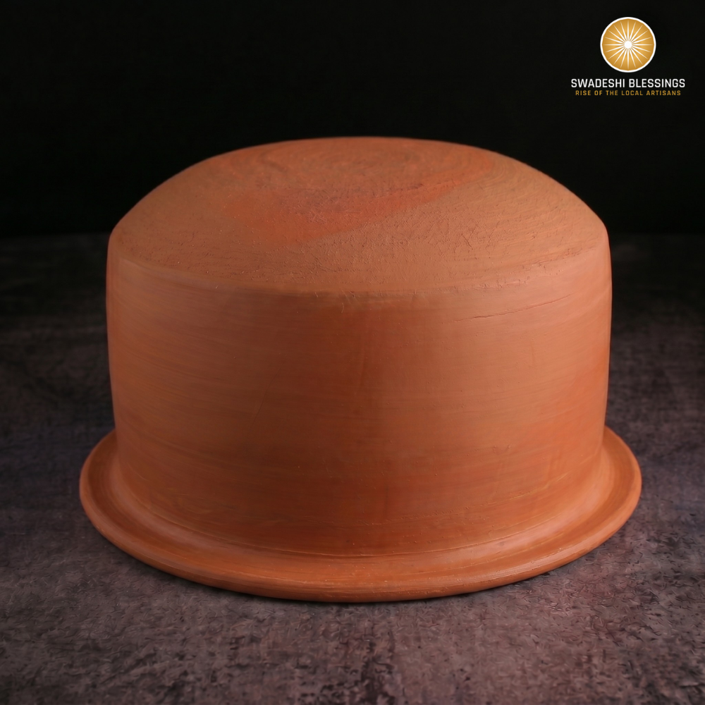 Unglazed Clay Pot for Cooking | Earthen Kadhai | Terracota Patila | Clay Handi for Cooking with Lid