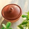 Unglazed Clay Pot for Cooking | Earthen Kadhai | Terracota Bhagona  | Clay Handi for Cooking &amp; Serving with Lid