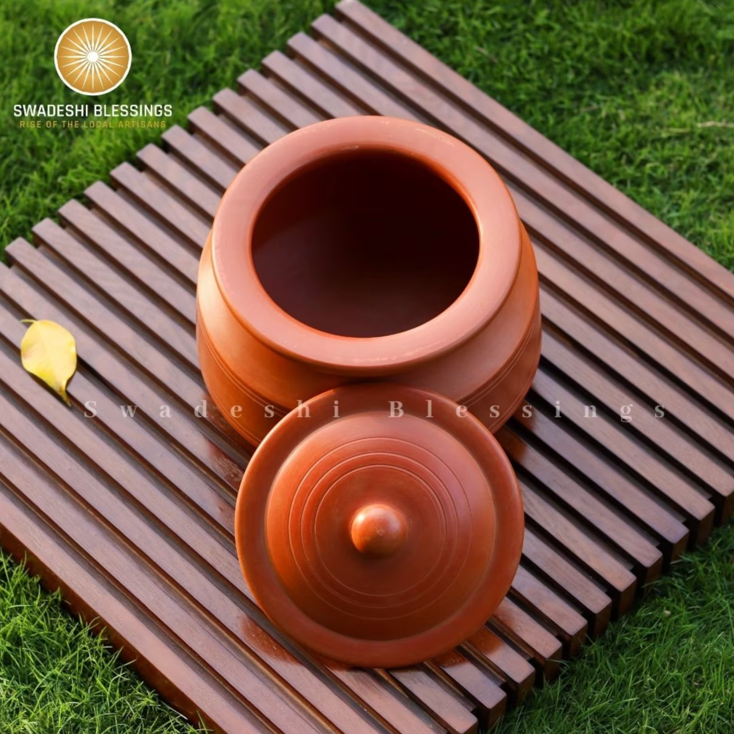 earthen plant pots Unglazed Clay Pot for Cooking with Lid/ Lead Free Clay Cooking Pot/ Handmade Earthen Pot/ Clay Handi/ Earthen Kadai/ Curry, Biryani Pots & Free ASH
