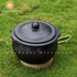 Premium Unglazed Clay Pot for Serving | Clay Hot Case | Earthen Hot Case | Terracota Kadhai | Clay Hot Case for Serving, 1.8L & 2.8L, Black Swadeshi Blessings