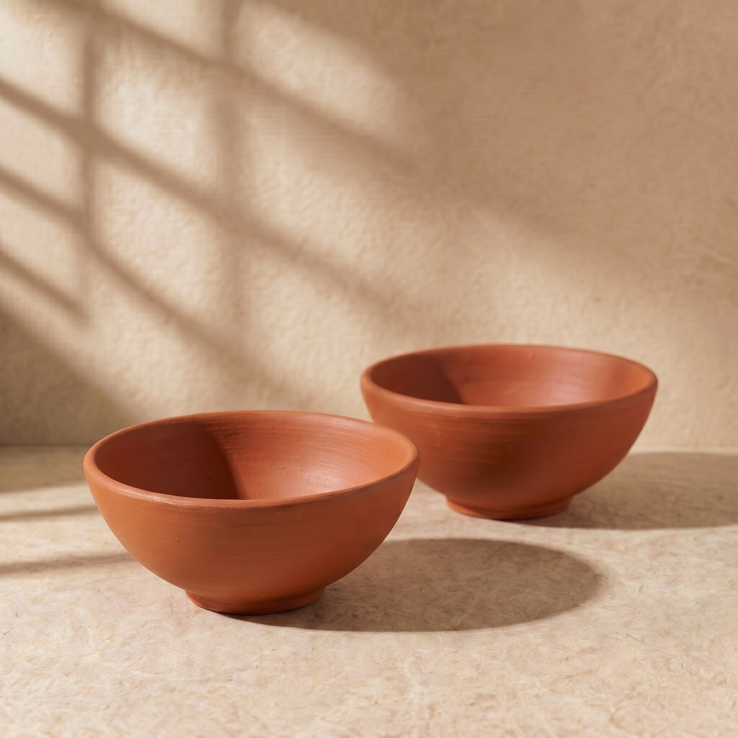 Premium Handmade Unglazed Clay Bowl Set | Antique Terracotta Bowls | HouseWarming | Birthday Gift