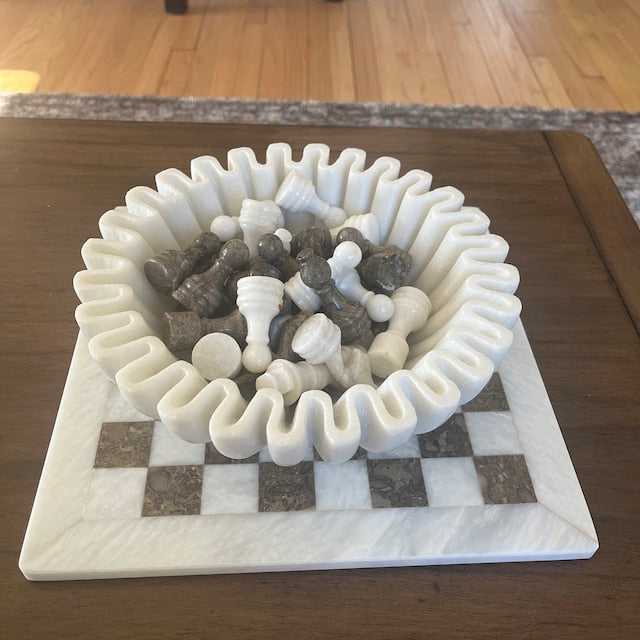 Marble Fluted bowl